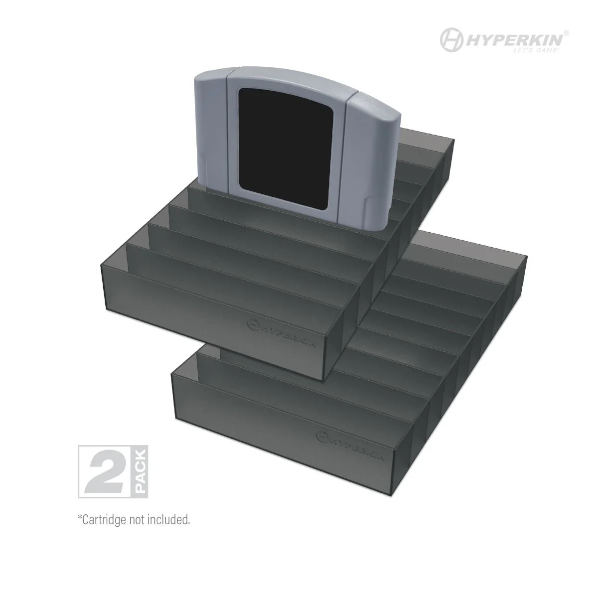 10 Game cartridge storage tray stand for Nintendo 64 N64 (2 Pack) | Hyperkin - Image 2