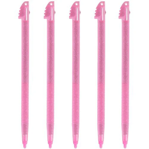 Replacement Glitter Stylus Set For Nintendo 3DS XL - 5 Pack Pink | ZedLabz - Image 3