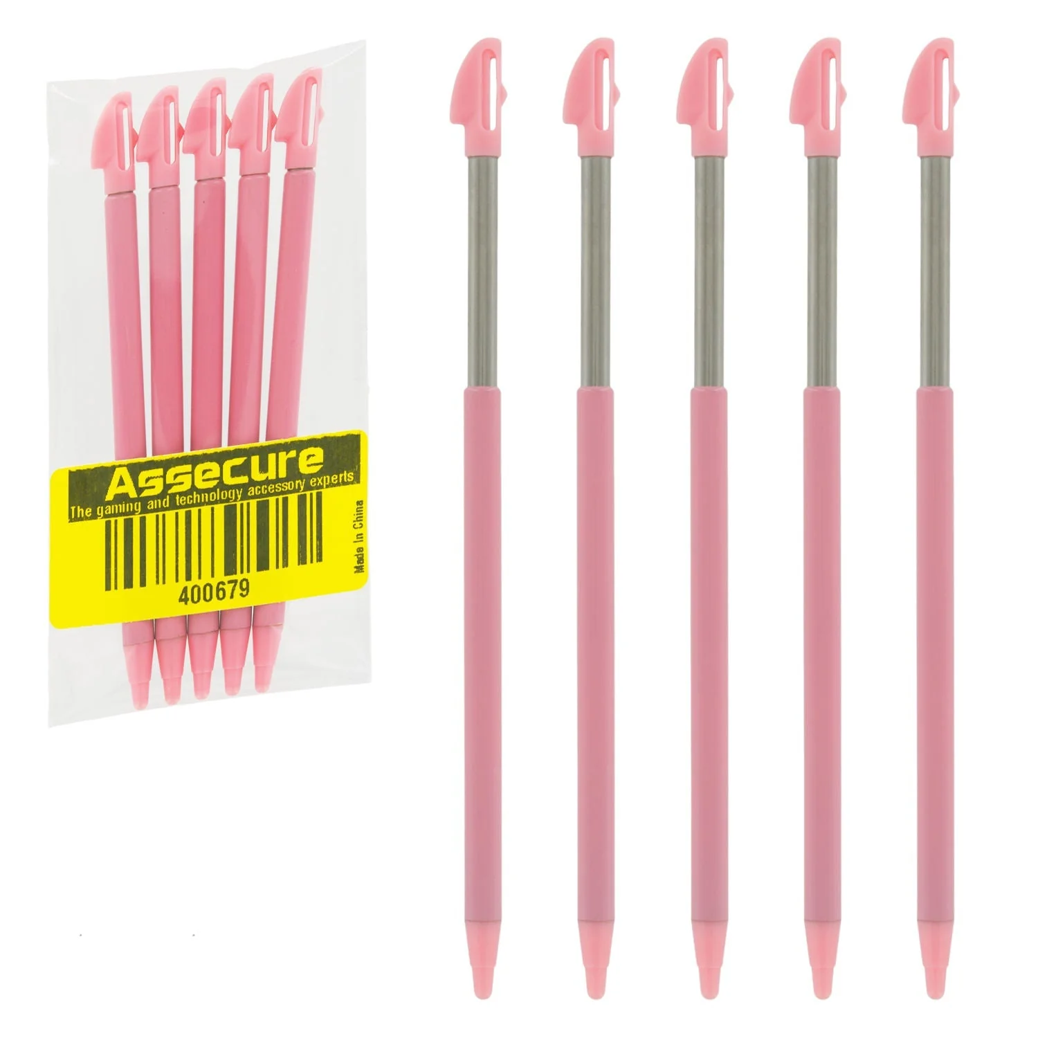 Metal Extendable Stylus For Nintendo 3DS XL - 5 Pack Pink | ZedLabz - Image 3