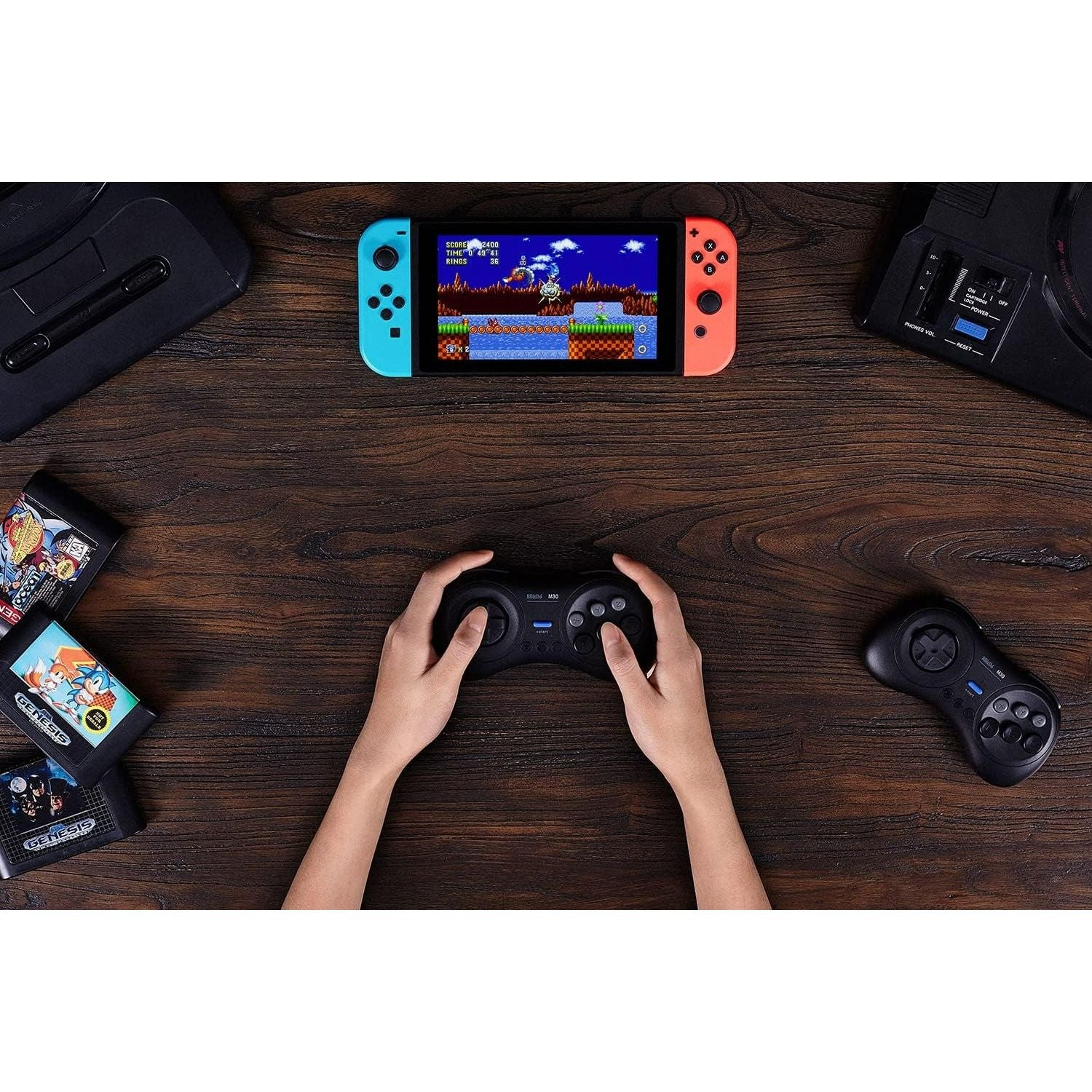 M30 bluetooth wireless gamepad for Nintendo Switch, Windows, Mac & Android - black | 8BitDo - Image 8