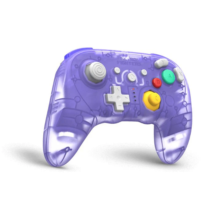 BattlerGC Pro wireless controller for Nintendo GameCube, Wii, Switch & PC, with bluetooth / 2.4G - Glacier purple | Retro Fighters - Image 2