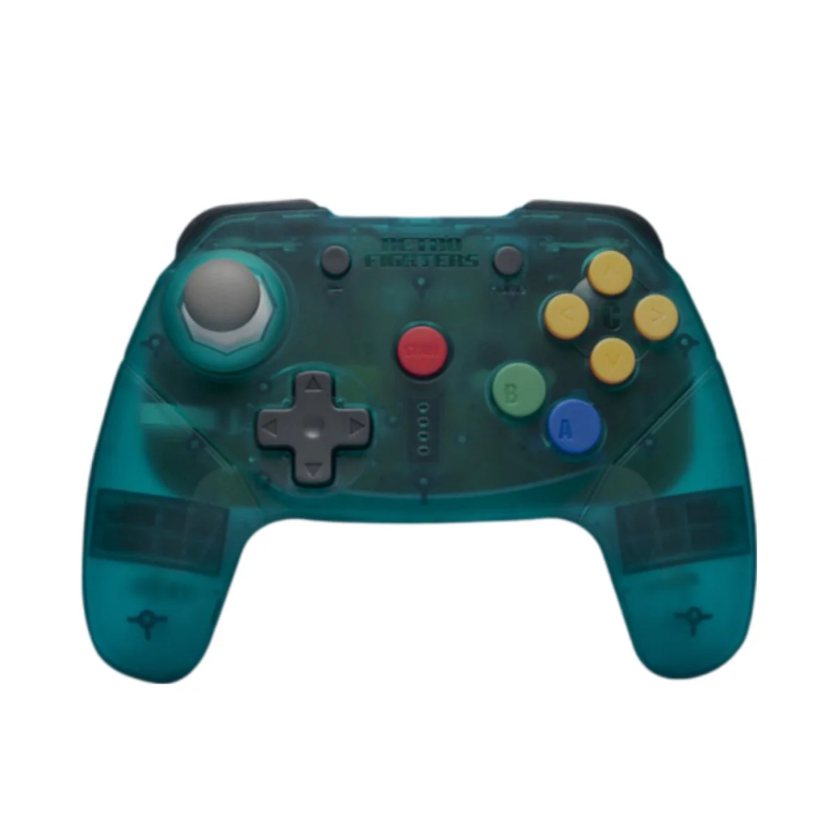 Brawler64 bluetooth wireless controller gamepad NSO edition for Nintendo Switch, Switch Online & PC - Turquoise Blue | Retro Fighters