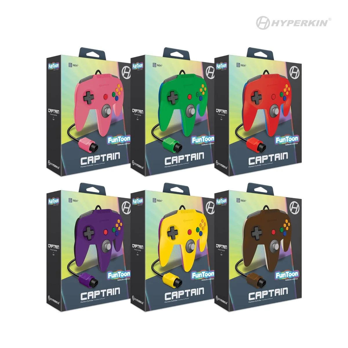 Captain Premium wired controller for N64 console Funtoon Collectors Edition - Hero Red | Hyperkin - Image 2