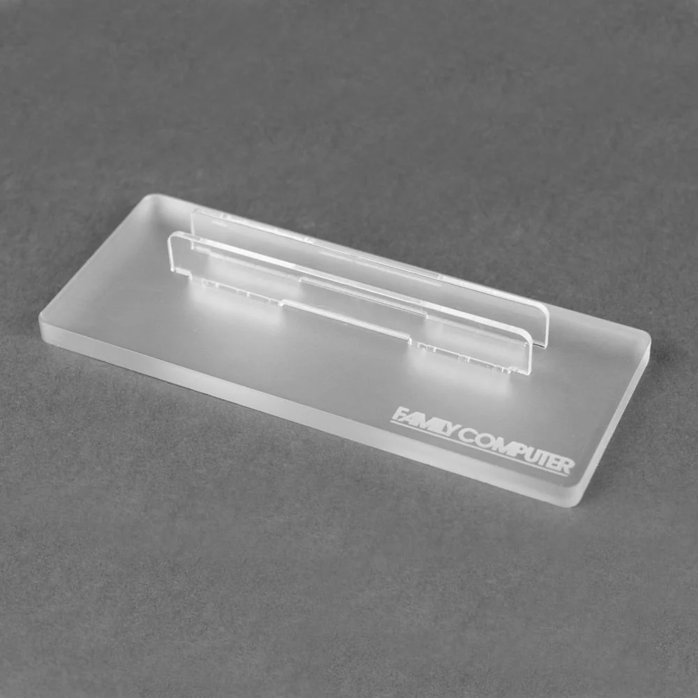 Cartridge display stand for Nintendo Famicom cart - Crystal Black | Rose Colored Gaming - Image 2