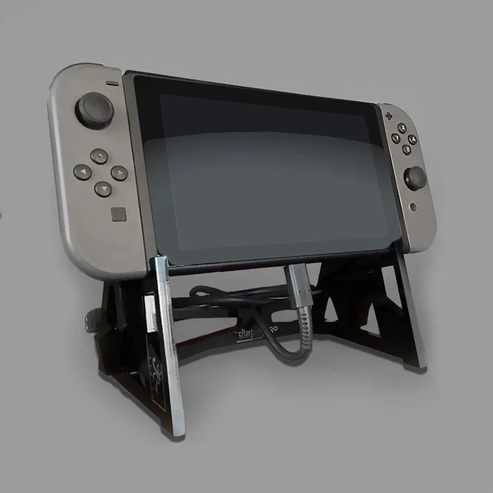 Displai Pro display stand for Nintendo Switch console - Crystal Clear | Rose Colored Gaming - Image 3