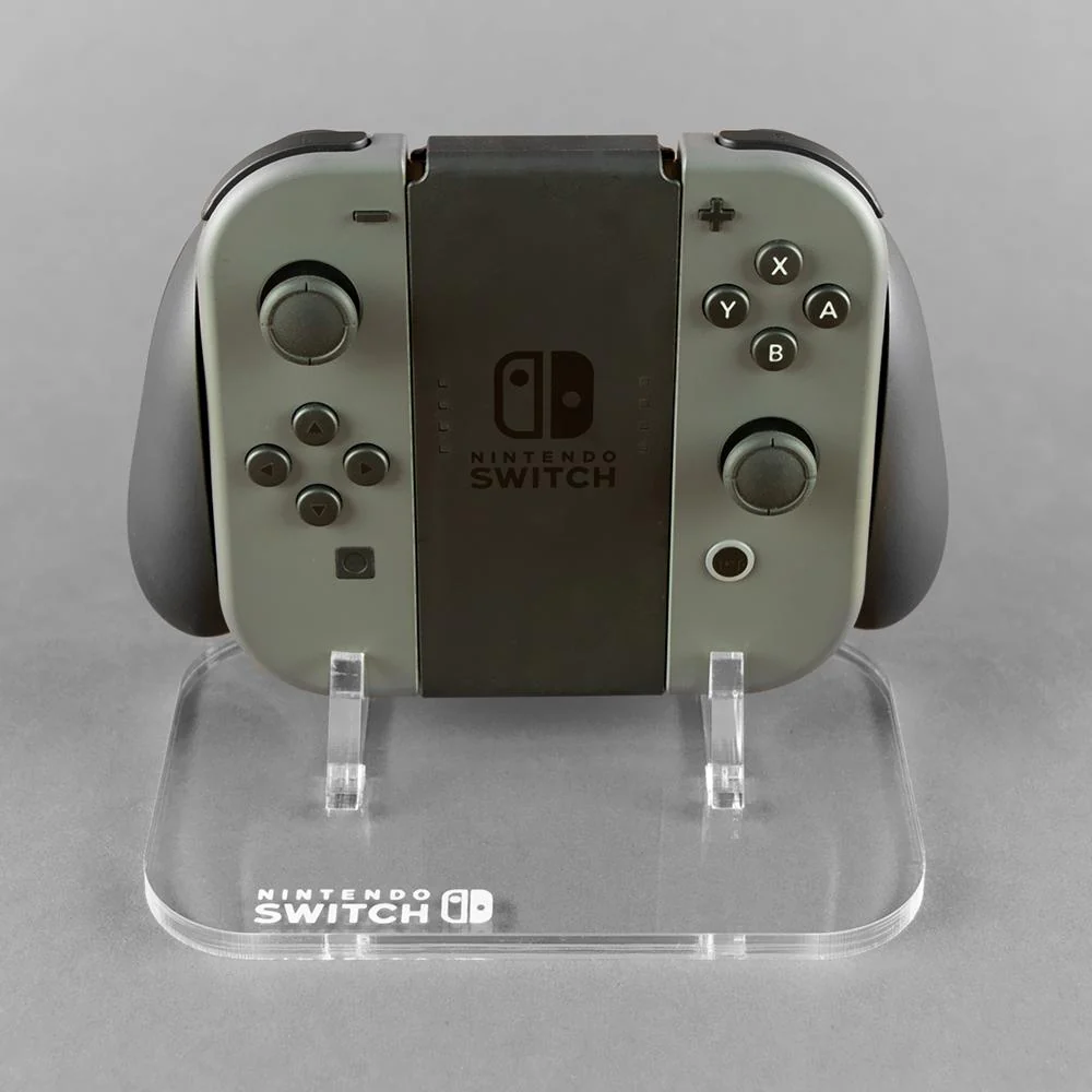 Display stand for Nintendo Switch Joy-Con controller - Crystal Black | Rose Colored Gaming - Image 2