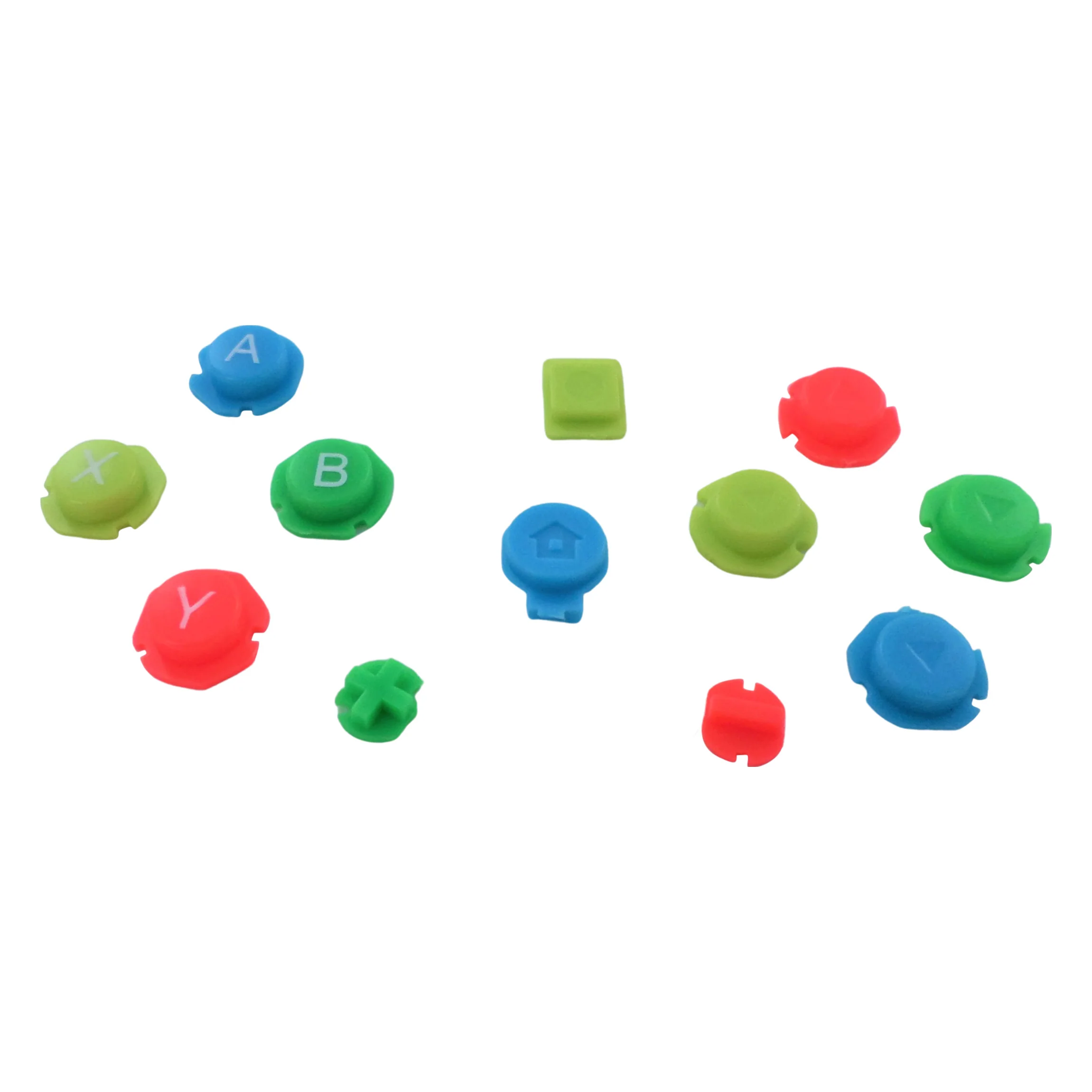 Face button set for Nintendo Switch Joy Con controller replacement plastic - bright Multi colour | ZedLabz - Image 2