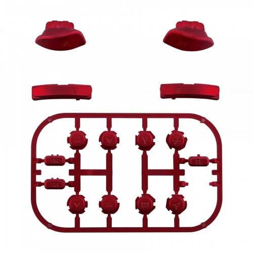 Replacement Soft Touch Button Set For Nintendo Switch Joy-Cons - Red | ZedLabz