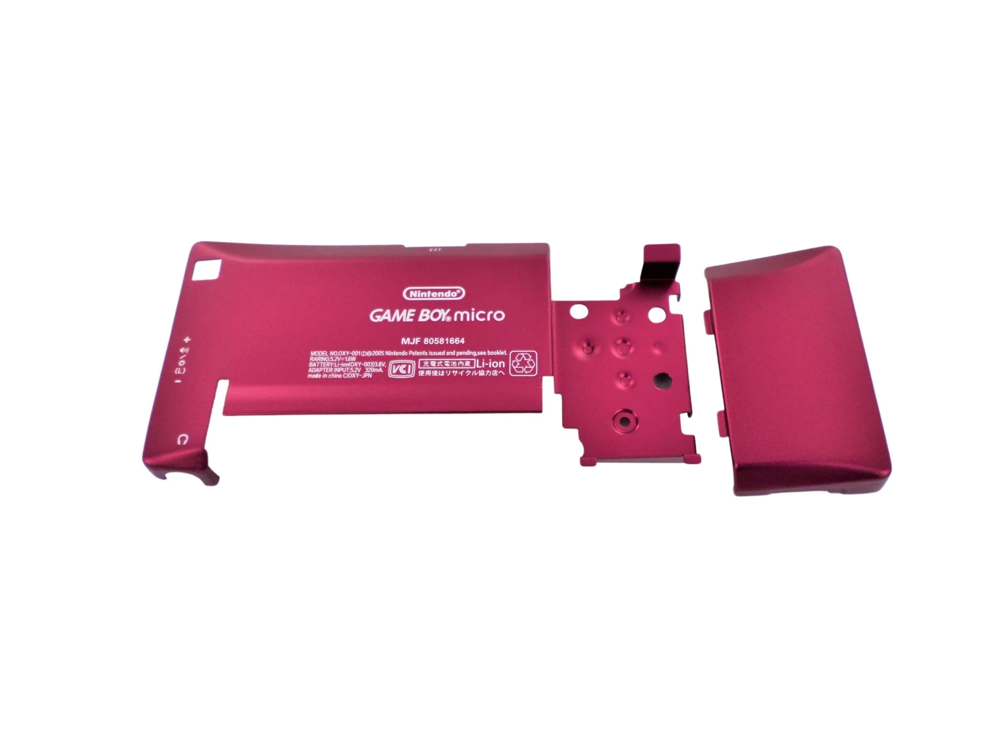 Full housing shell for Nintendo Game Boy Micro console replacement mod kit - Chrome Red | ZedLabz - Image 10