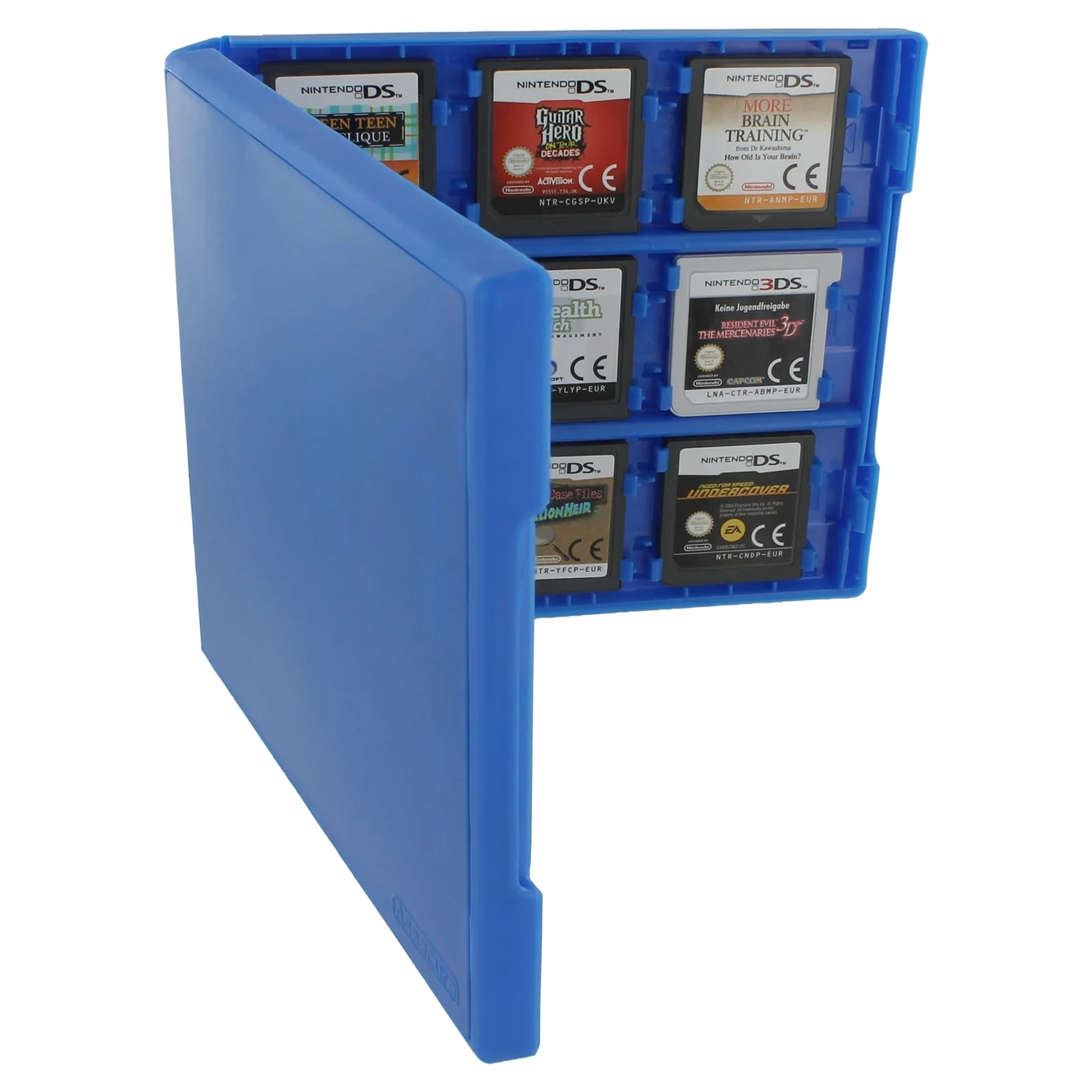 Game card case holder for Nintendo 3DS, 2DS & DS 18 in 1 cartridge box folio style plastic storage travel box | ZedLabz - Image 3