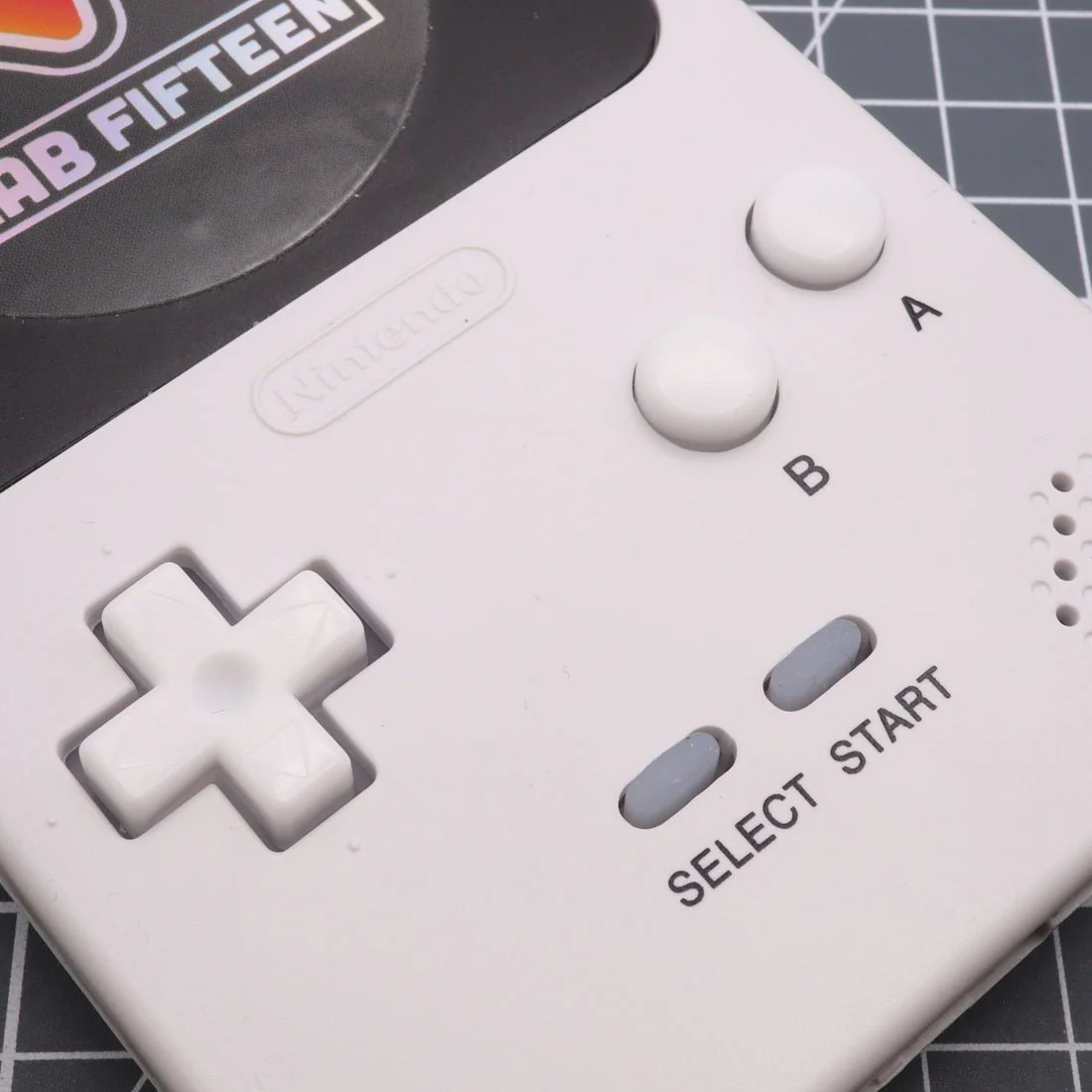 Hand cast custom resin buttons for Nintendo Game Boy Pocket MGB-001- Pudding caps white [GBP] | Lab Fifteen Co - Image 2