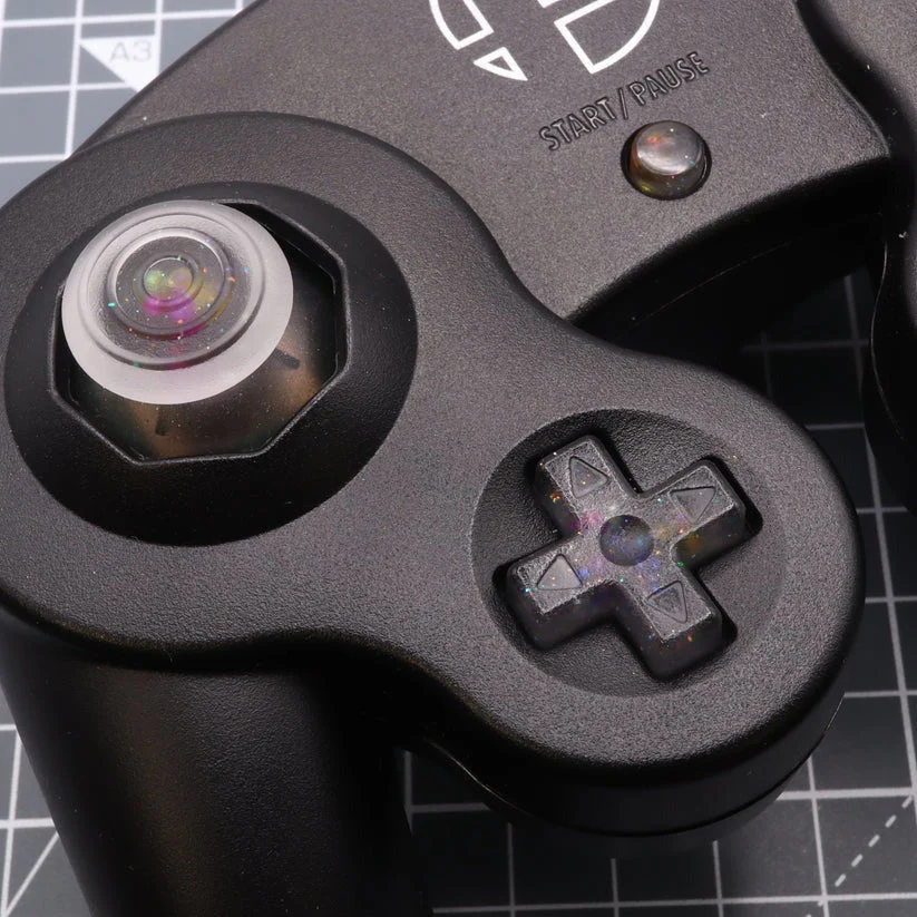 Hand cast custom resin buttons set for Nintendo GameCube - Solar system [NGC] | Lab Fifteen Co - Image 6