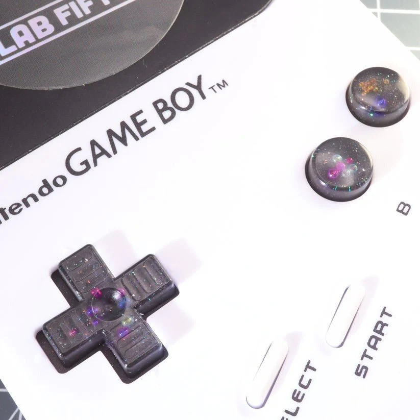 Hand cast resin buttons for Nintendo Game Boy Original DMG-01 (Game Boy Classic) - Solar System | Lab Fifteen Co - Image 6