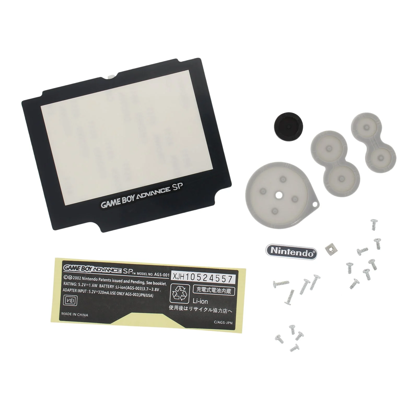 Replacement Housing Shell Kit For Nintendo Game Boy Advance SP - Tribal Silver | ZedLabz - Image 2