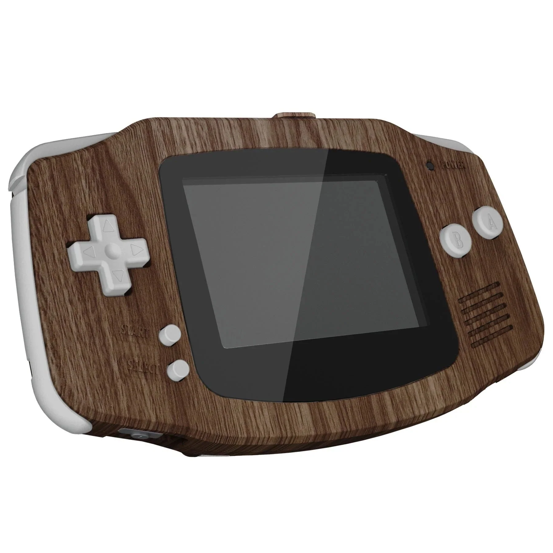 IPS ready shell for Nintendo Game Boy Advance custom modified replacement housing kit supports IPS & Original screens - Wood Grain GBA AGB | eXtremeRate - Image 5