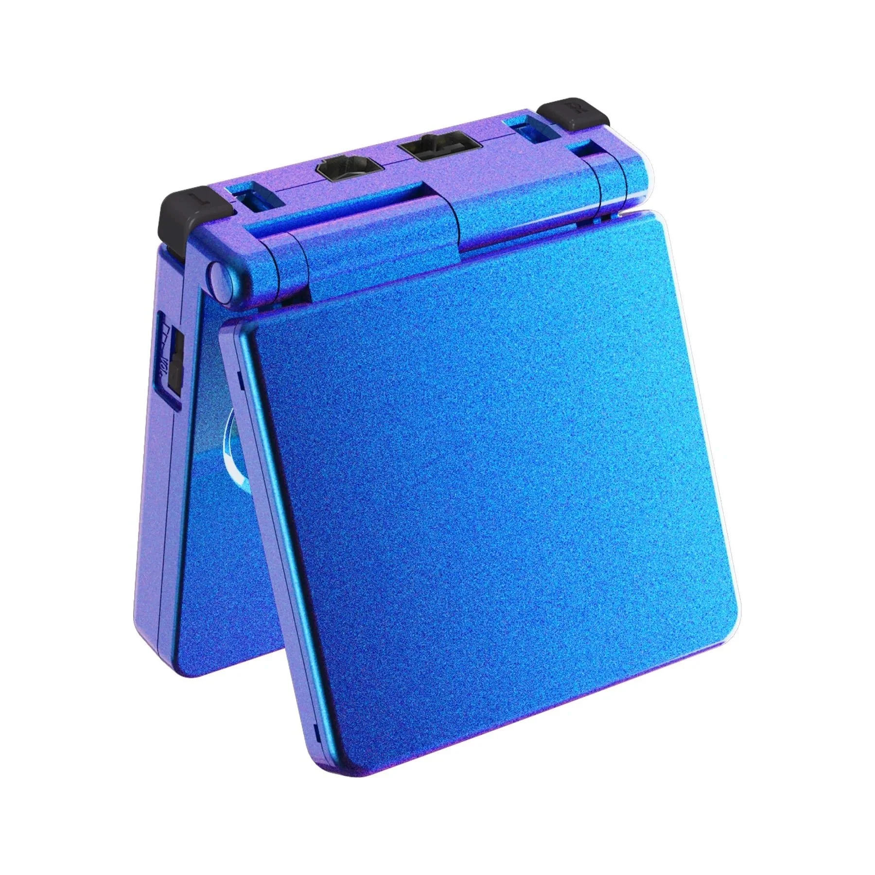 IPS ready shell for Nintendo Game Boy Advance SP custom modified replacement housing supports IPS & Original screens - Chameleon Purple Blue AGS GBA SP | eXtremeRate - Image 2