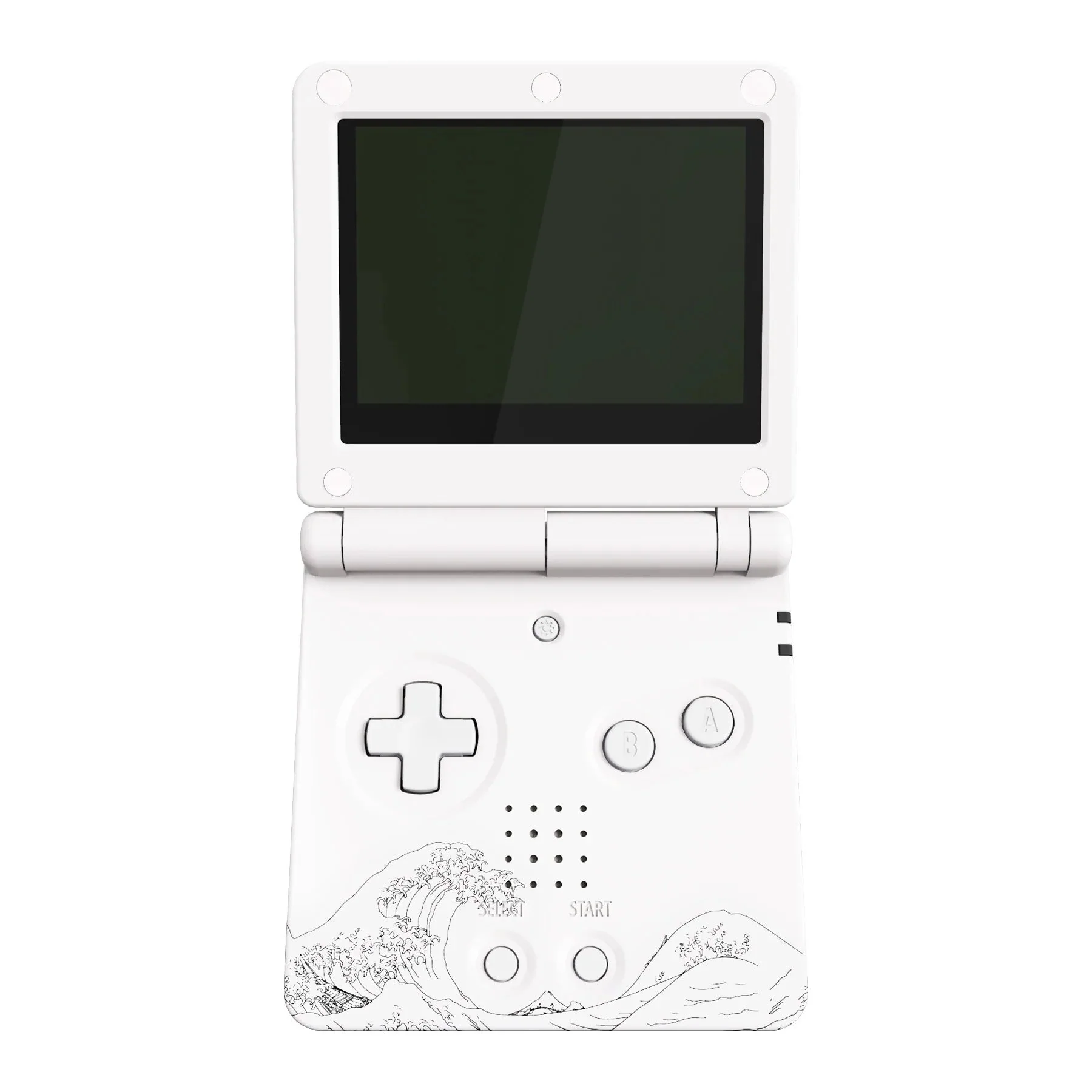 IPS ready shell for Nintendo Game Boy Advance SP custom modified replacement housing supports IPS & Original screens - Great Wave AGS GBA SP | eXtremeRate - Image 4