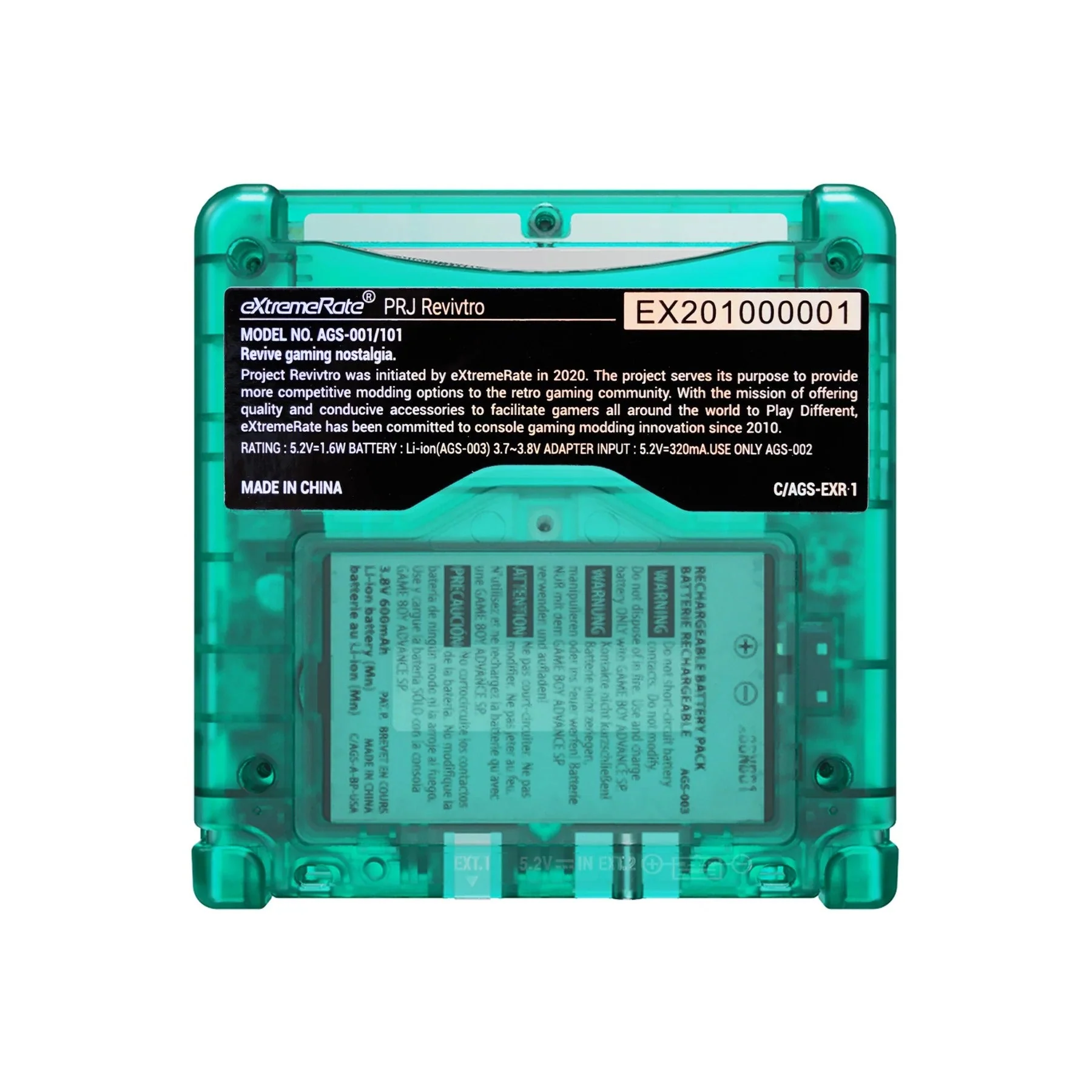 IPS ready shell for Nintendo Game Boy Advance SP custom modified replacement housing supports IPS & Original screens - Semi Transparent AGS GBA SP | eXtremeRate - Image 13