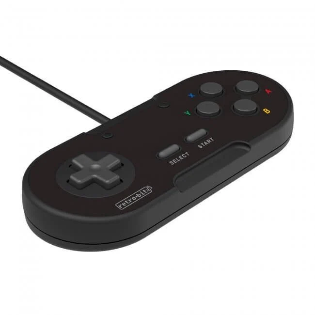Legacy16 wired USB Snes style controller gamepad for Nintendo Switch, PC, Mac & USB devices - Black | Retro-Bit - Image 3