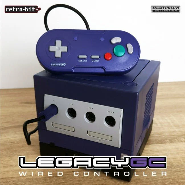 LegacyGC wired digital controller compatible with Nintendo GameCube & Wii* - Black | Retro-Bit - Image 5