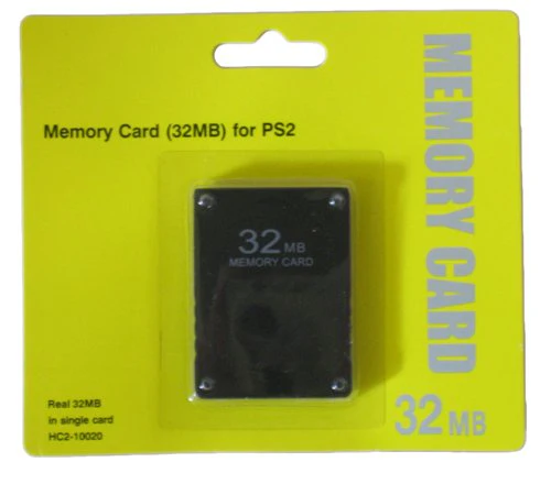 Memory card for PS2 PlayStation 2, PS2 Slim console retail pack - Black | ZedLabz - Image 2