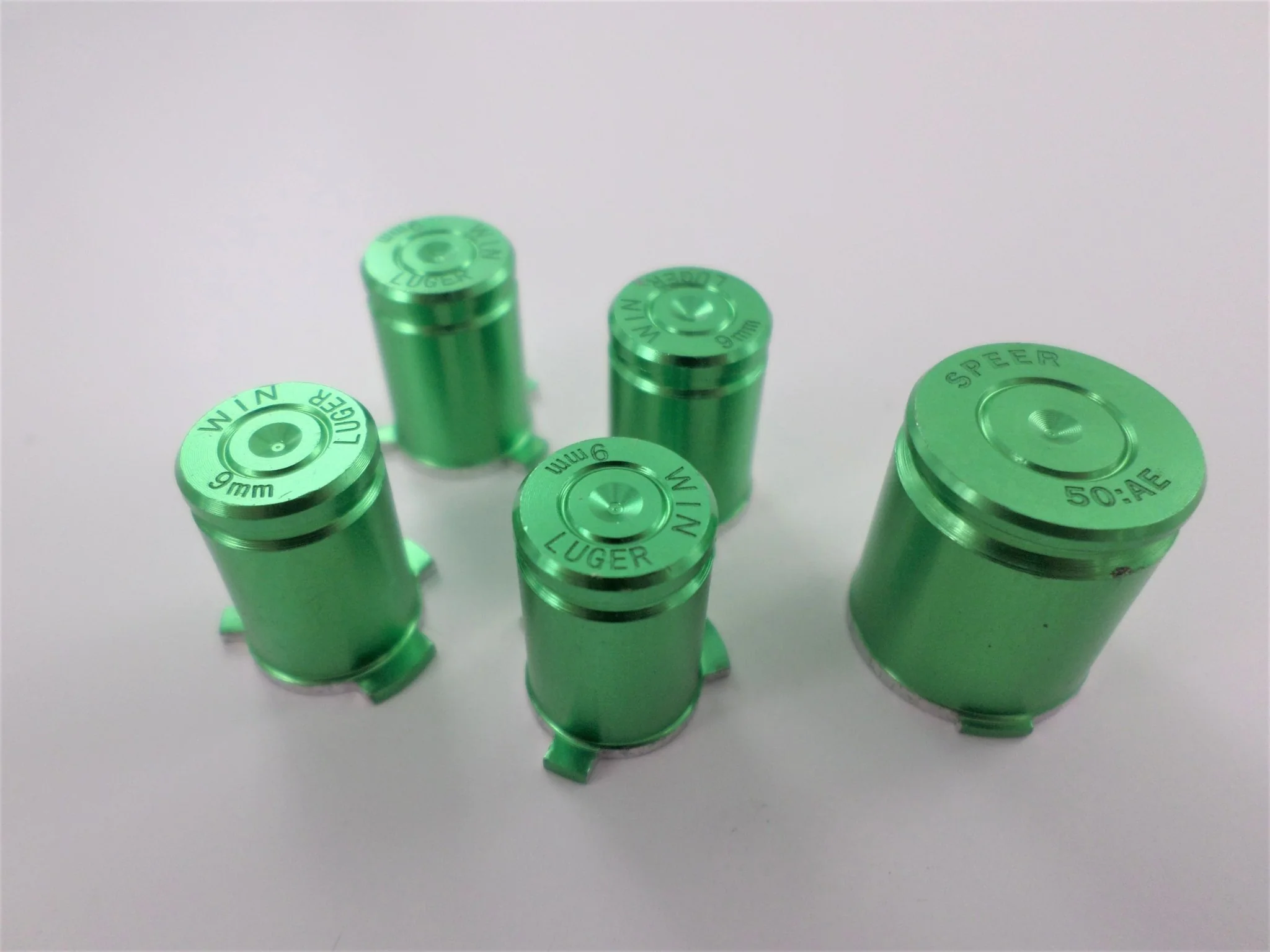 Replacement Metal Thumbsticks & Bullet Buttons Set For Xbox 360 Controllers - Green | ZedLabz - Image 4