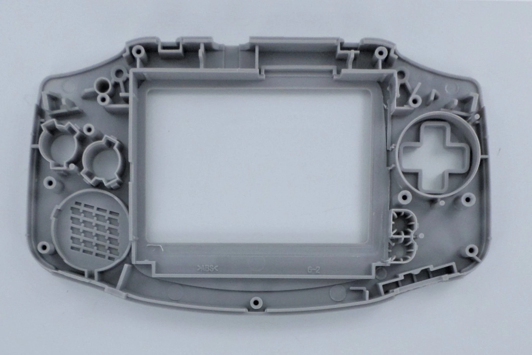 Modified housing front & back shell for IPS LCD screen Nintendo Game Boy Advance replacement - Transparent Blue Glow in the dark | Funnyplaying - Image 3