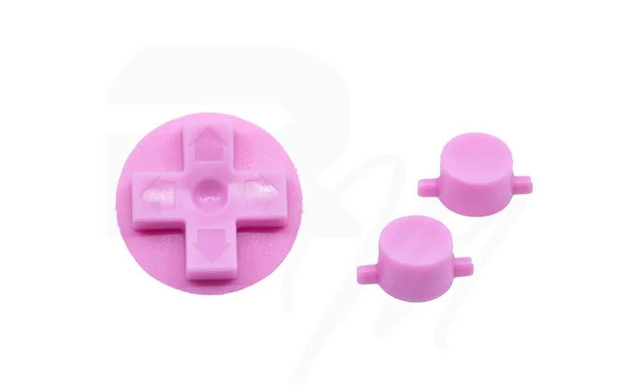 NES Style Button set for Nintendo Game Boy DMG-01 original console - Pale Pink | Retro Modding
