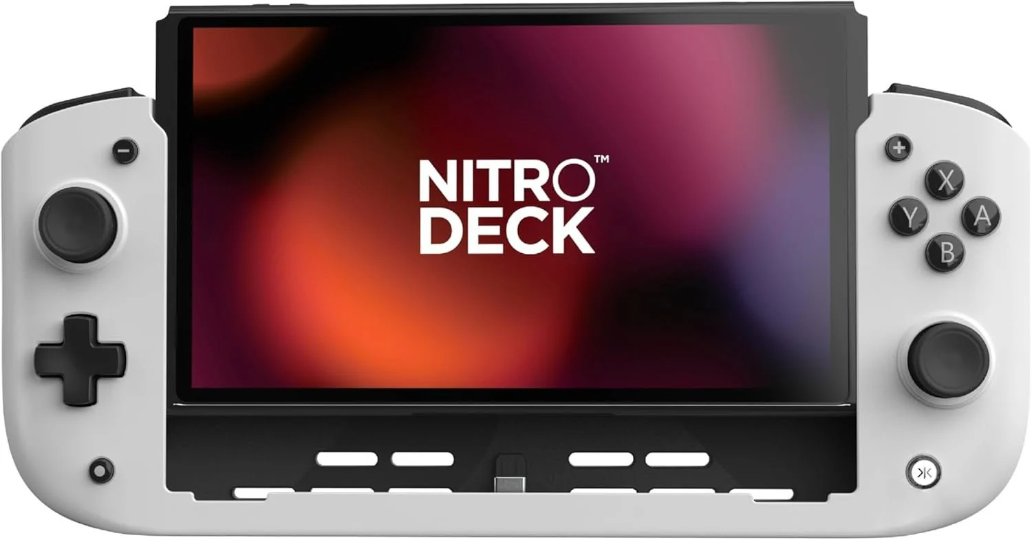 Nitro Deck for Nintendo Switch & Switch OLED with Zero Stick Drift - White | CRKD