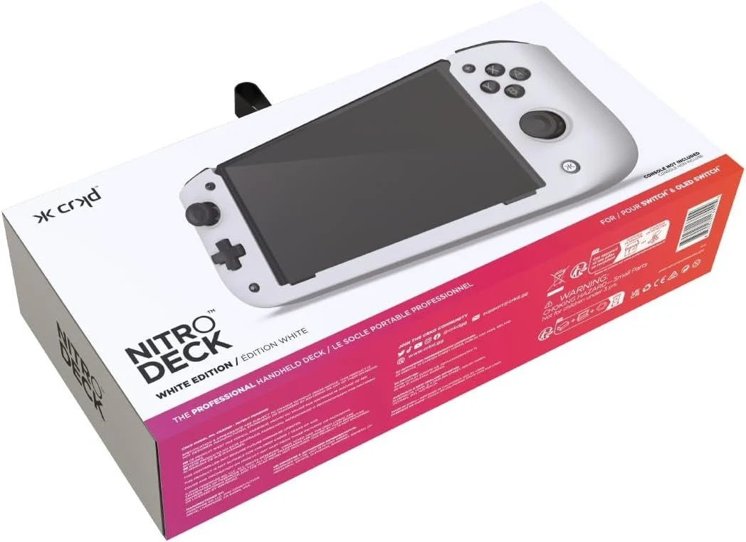 Nitro Deck for Nintendo Switch & Switch OLED with Zero Stick Drift - White | CRKD - Image 6