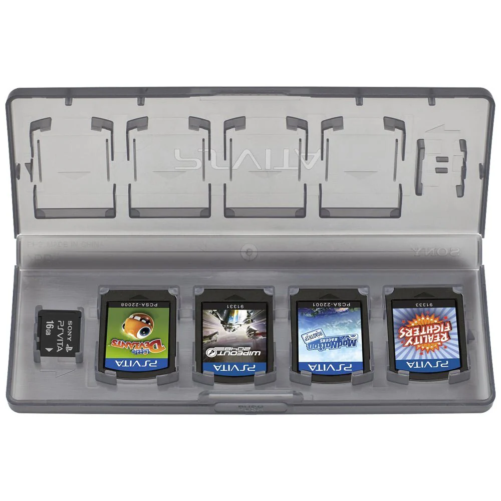 Officially licensed 10 in 1 game storage travel case for Sony PS Vita - Black - Image 2