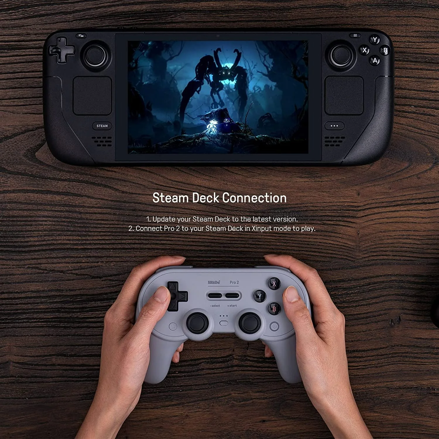 Pro 2 Bluetooth gamepad controller for Switch, PC, macOS, Android, Steam & Raspberry Pi - Black edition | 8bitdo - Image 5