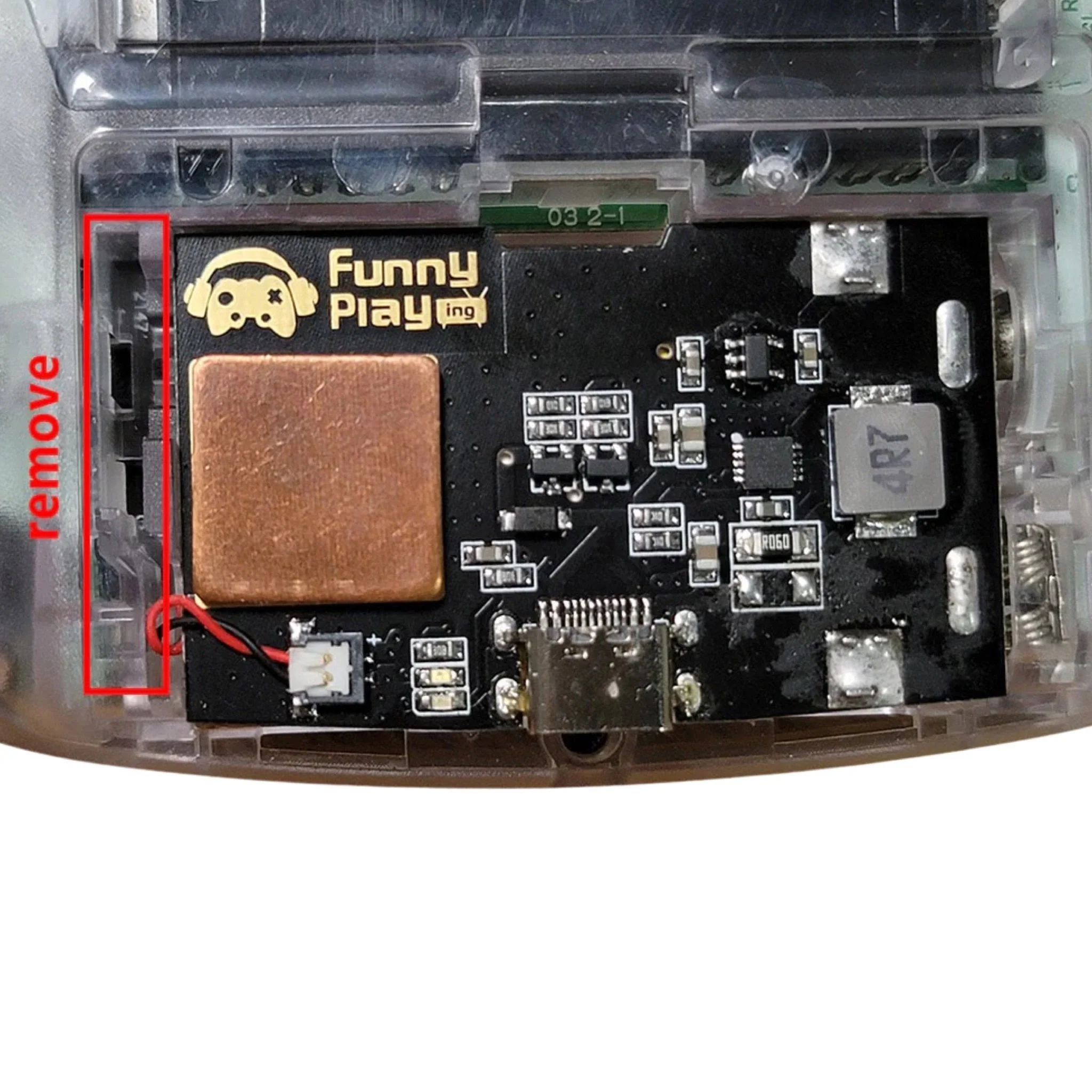 Rechargeable battery pack for Nintendo Game Boy Advance USB C mod 1800 Mah Lipo - Beige white | Funnyplaying - Image 5