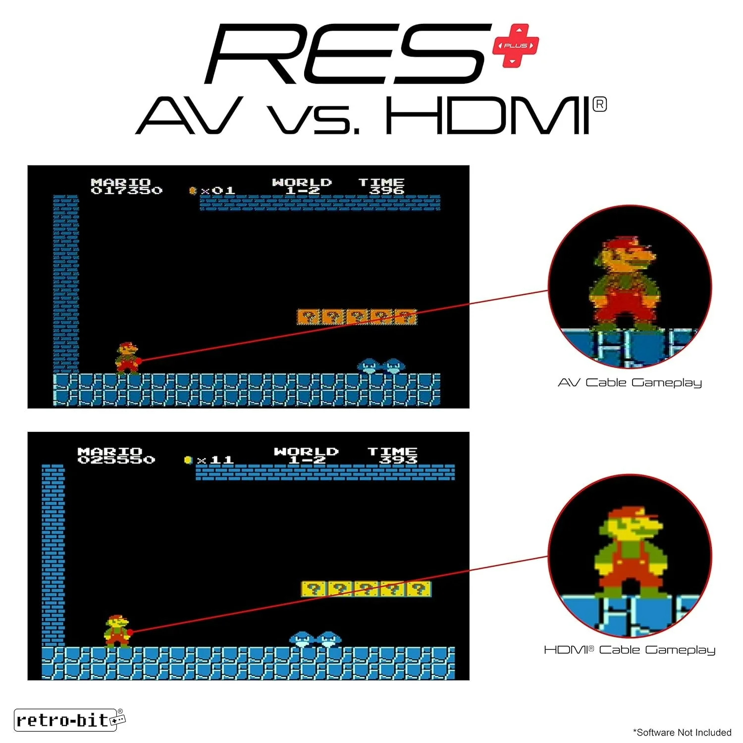 RES Plus 8-Bit Console for Nintendo NES games with AV & HDMI out RES+ | Retro-bit - Image 7