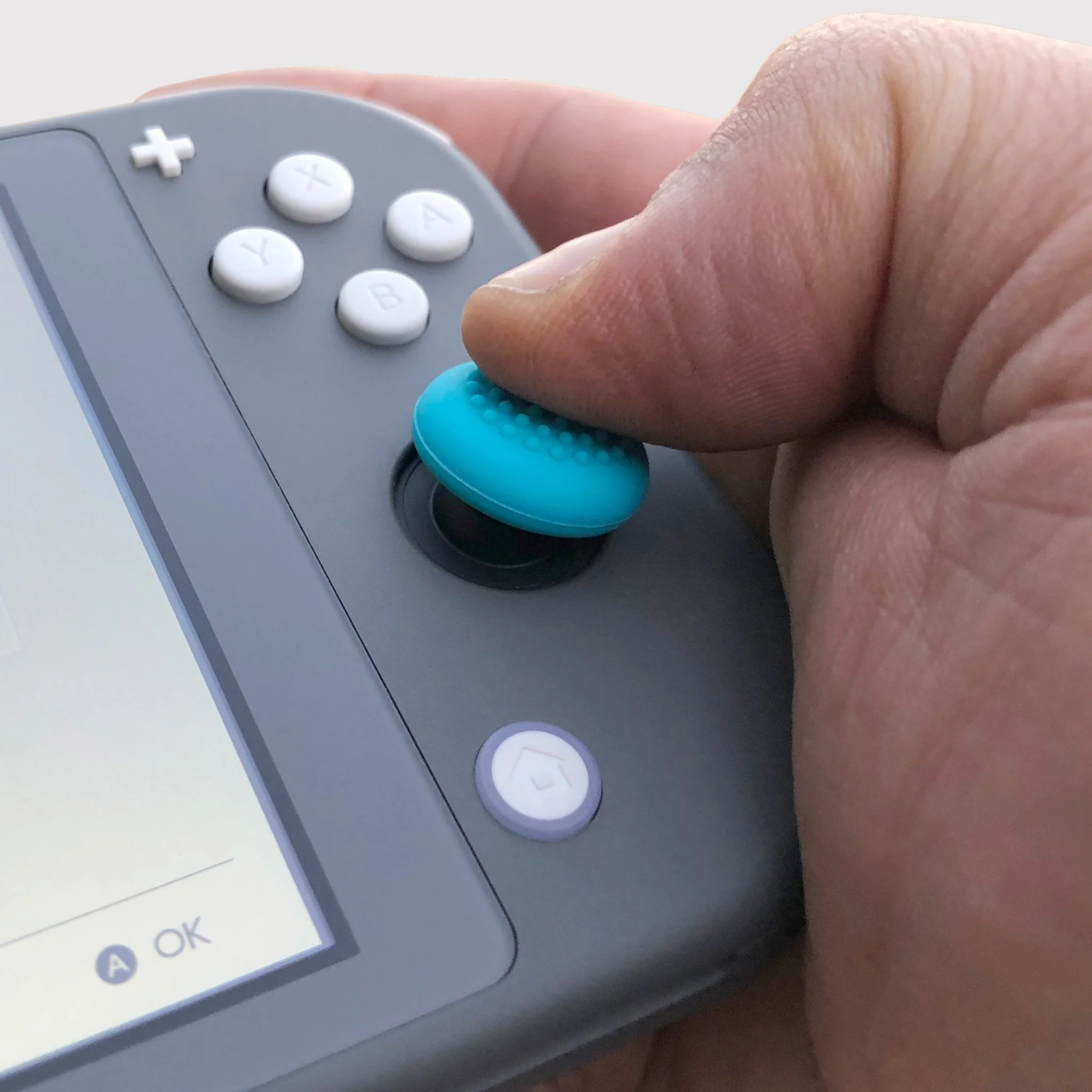 Thumb stick caps for Nintendo Switch Joy-Con controllers dotted silicone grip - 4 pack Blue | ZedLabz - Image 3