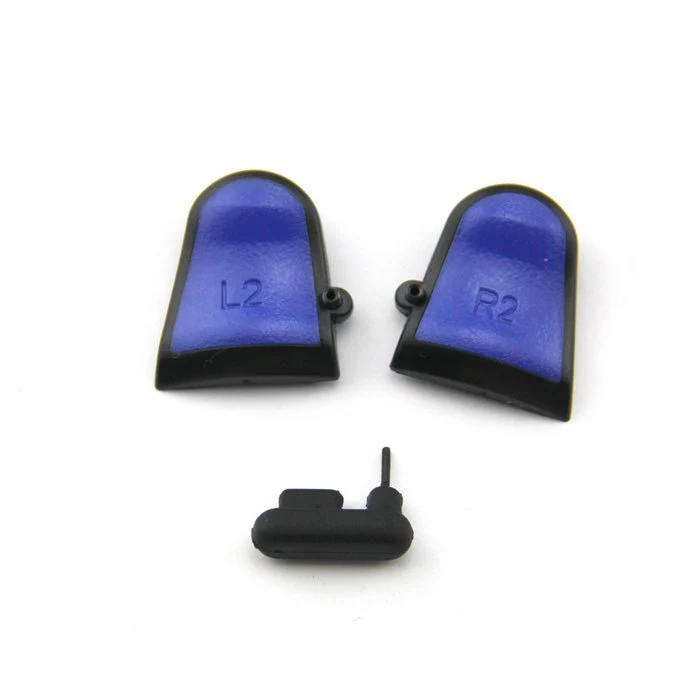 Trigger stops for PS4 controller extended triggers L2 R2 adjustable with Hex tool rubberised replacement - Blue | ZedLabz