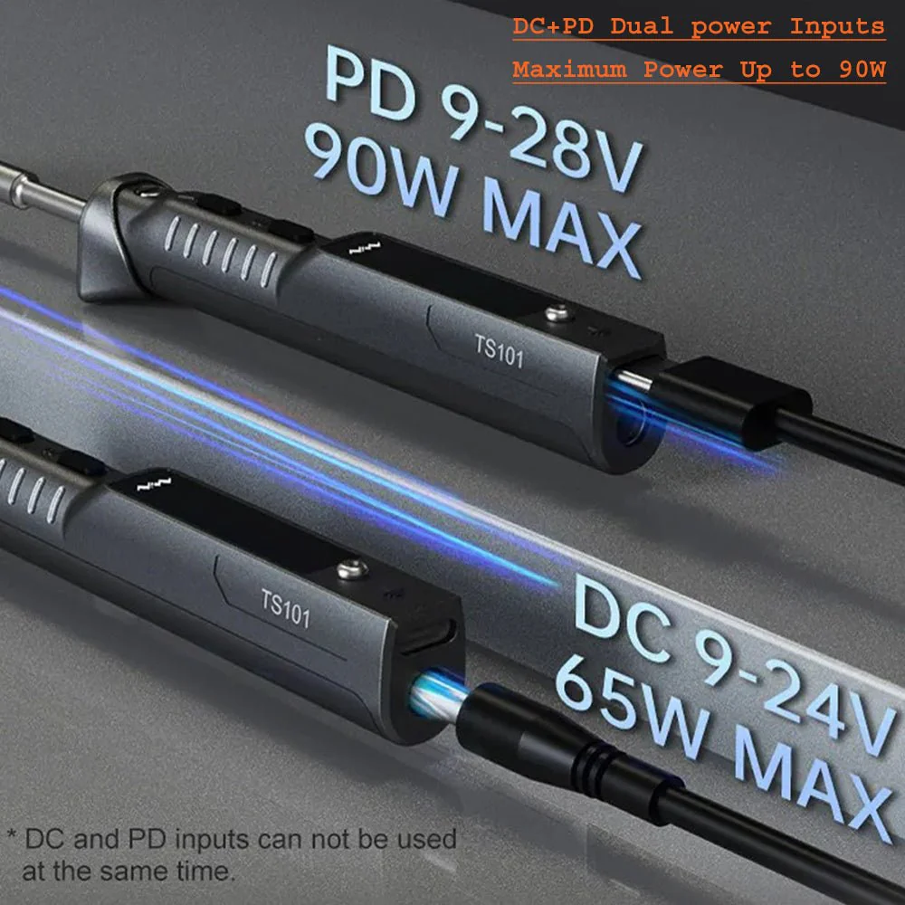 TS101 Smart soldering iron with OLED display & USB-C (includes TS-BC2 tip) | Miniware - Image 7