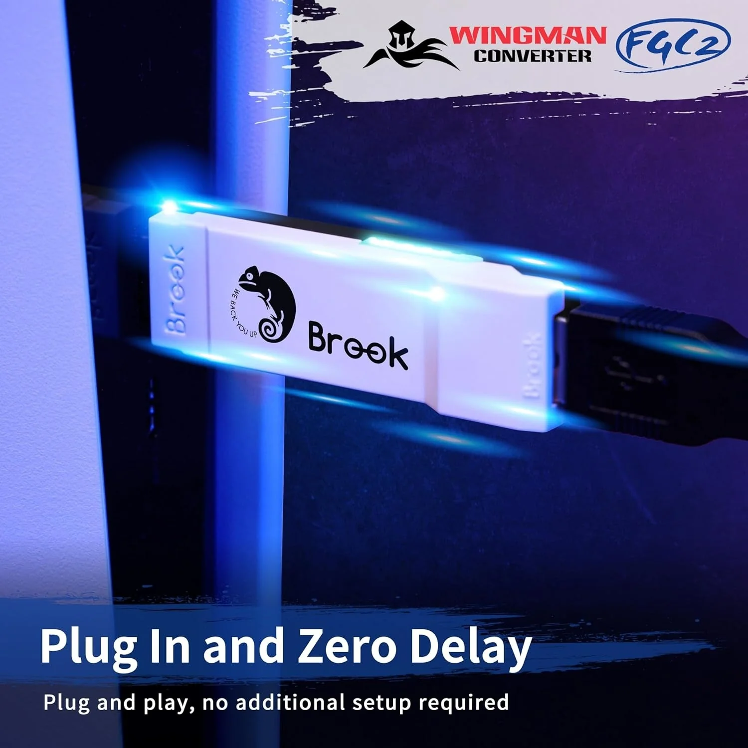 Wingman FGC 2 Converter adapter for wired controllers & arcade joystick to PS5 & PC - White | Brook - Image 4