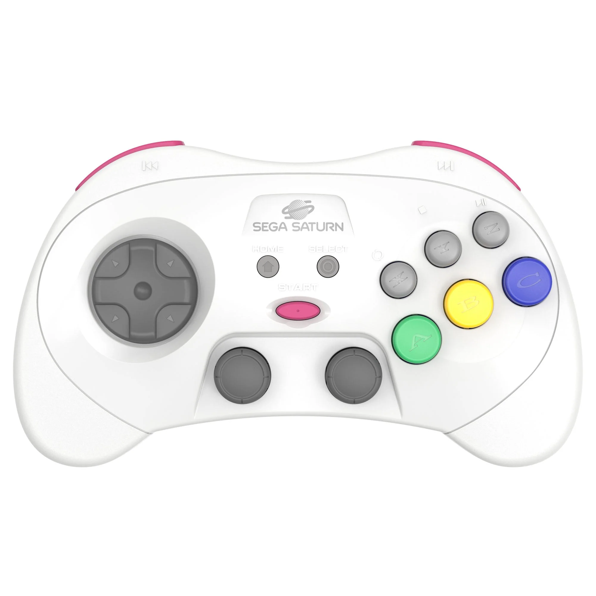 Wireless 2.4G pro controller for Sega Saturn, PC, & Mac officially licensed - White | Retro-Bit - Image 2