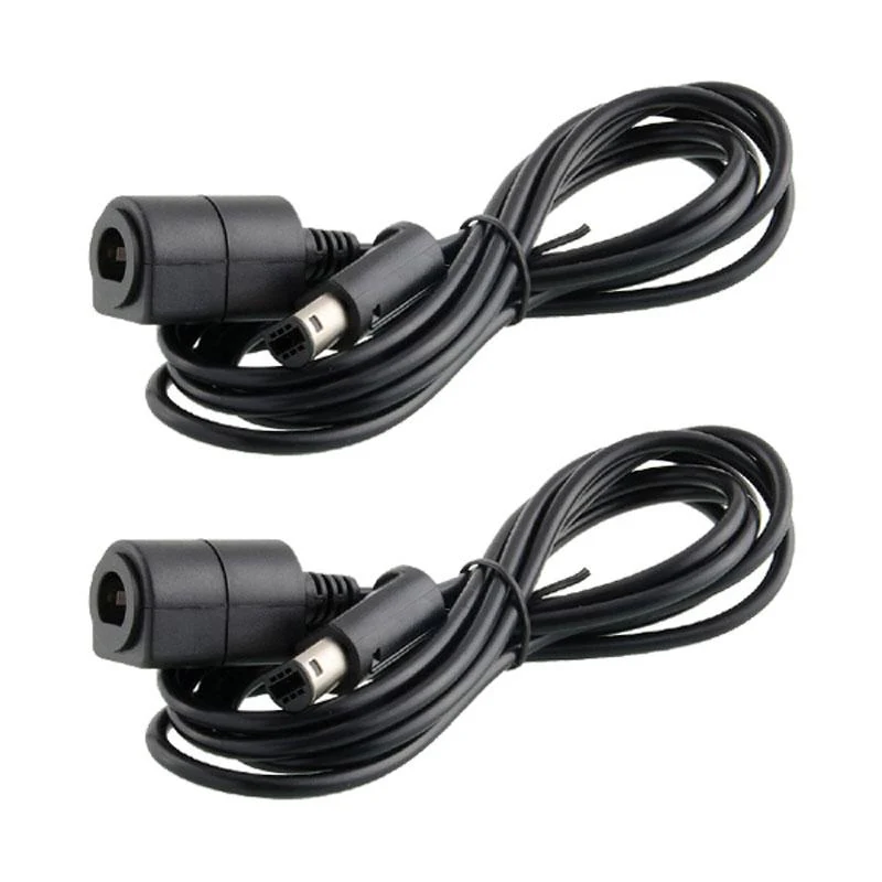 Extension cable for Nintendo GameCube controller GC & Wii 6FT 1.8M wire - 2 pack Black | ZedLabz - Image 3