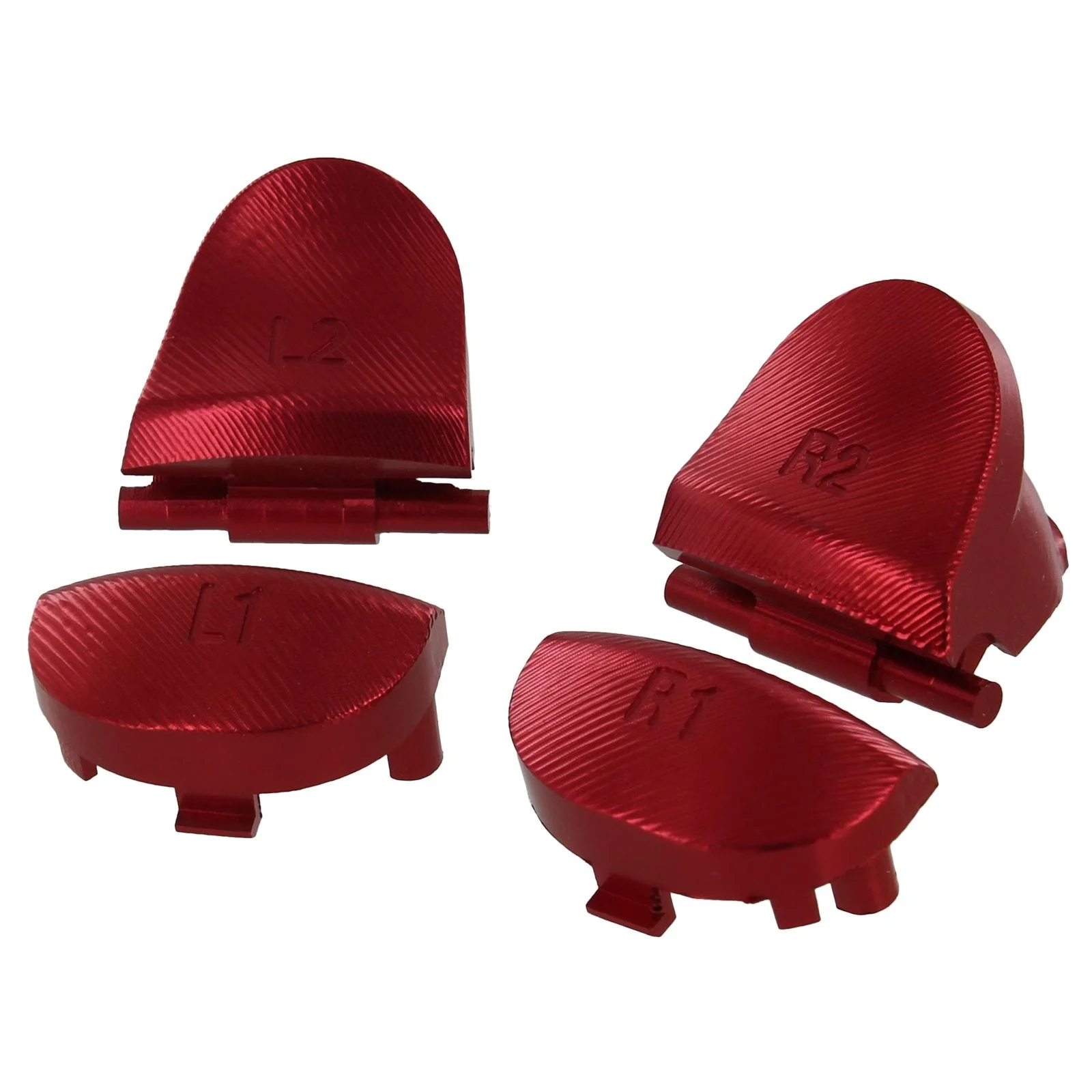Aluminium Metal Trigger & Shoulder Buttons For 1st Gen PS4 Controllers - Red | ZedLabz - Image 3