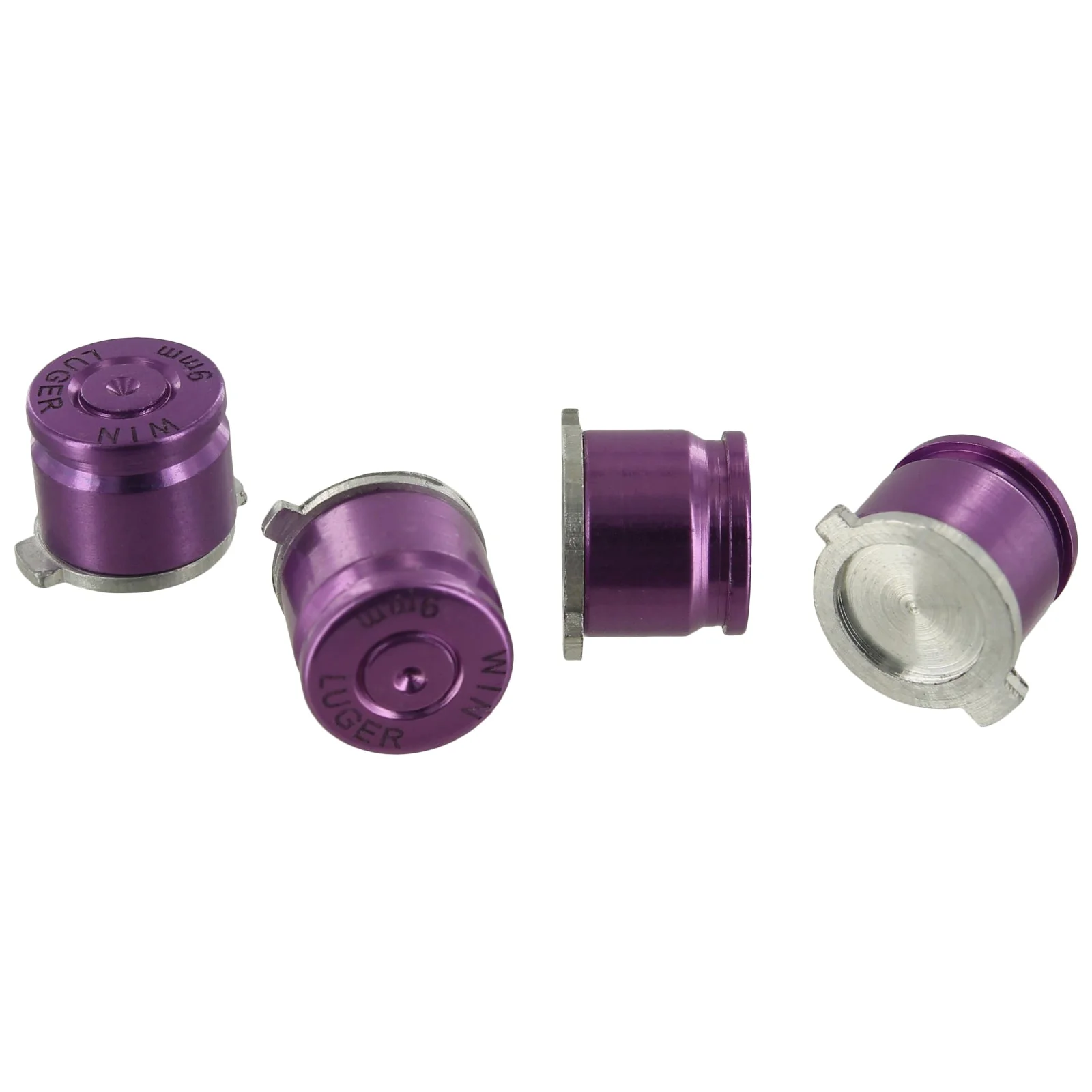 Aluminium Metal Bullet Action Button Set For Sony PS4 Controllers - Purple | ZedLabz - Image 2