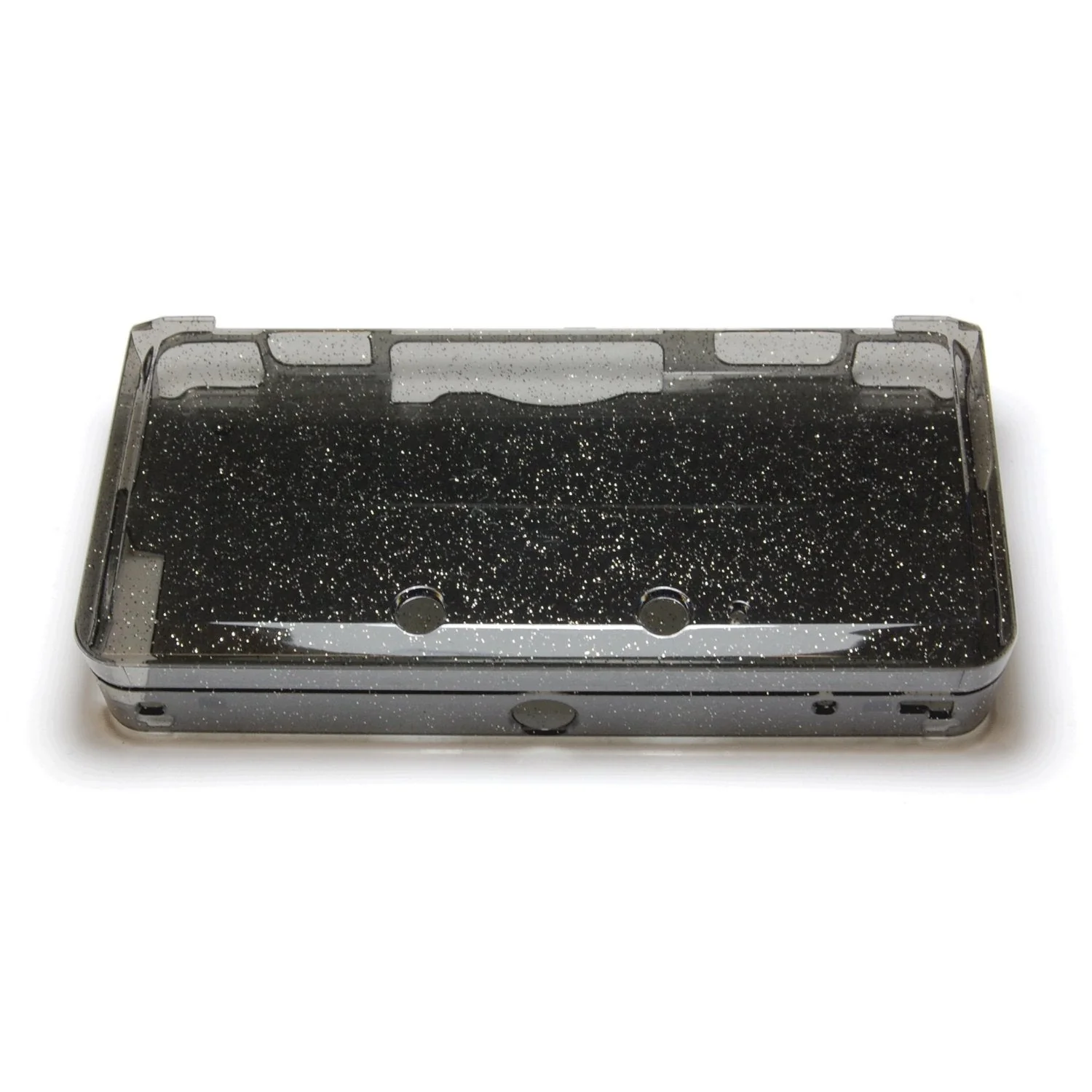 ZedLabz glitter crystal case for Nintendo 3DS (old 2012 model) - Protective hard armor cover shell - black - Image 2