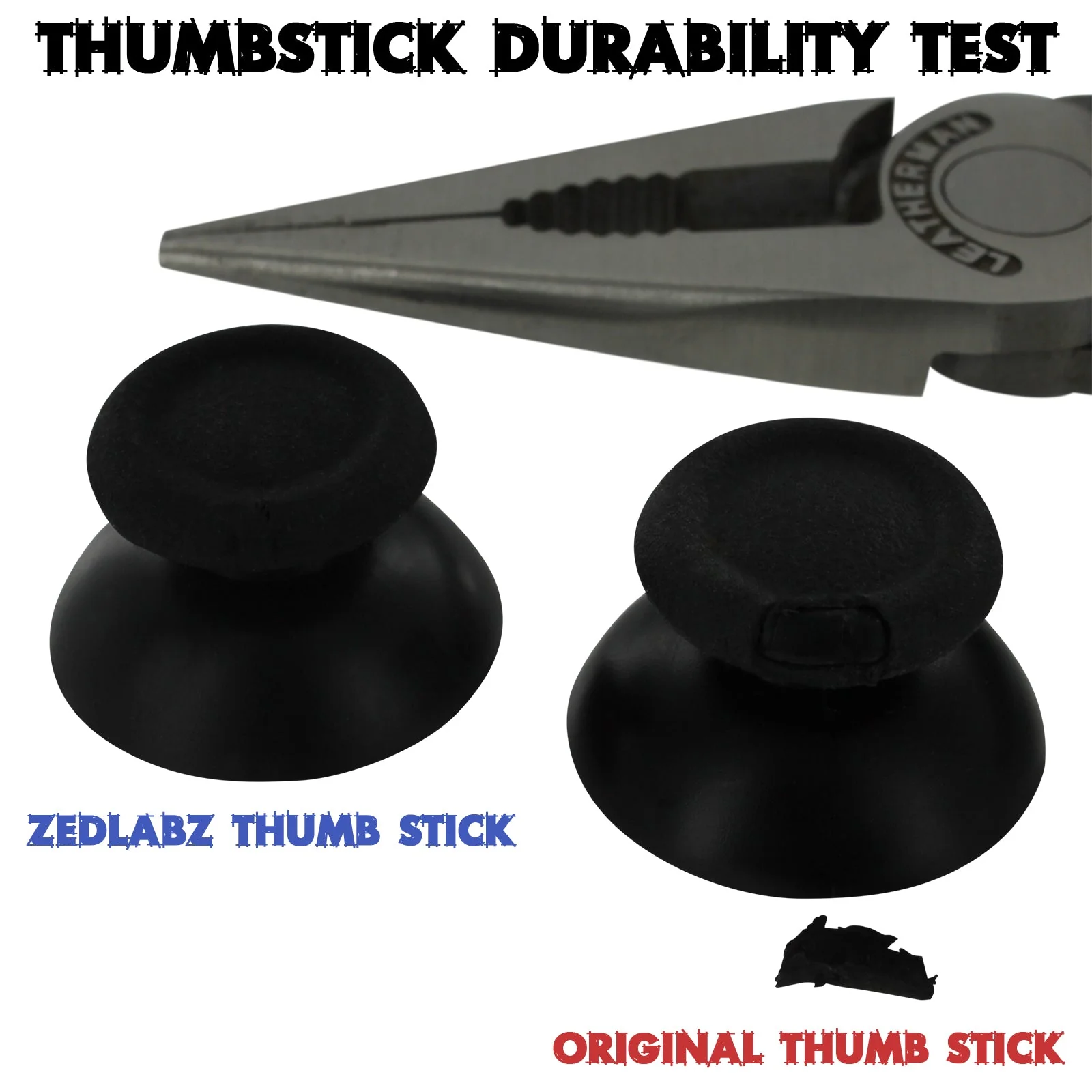 ZedLabz hardened replacement TPU controller analog thumbsticks for Sony PS4 - 2 pack pink - Image 2