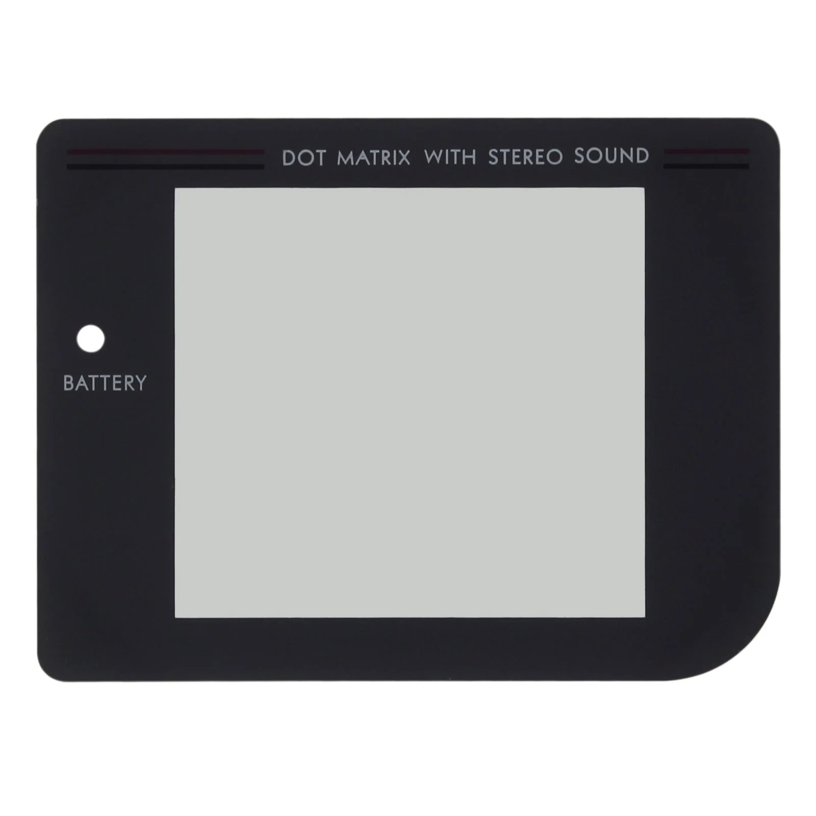 Replacement Plastic Screen Lens For Nintendo Game Boy Original DMG-01 - Play It Loud Dark Grey | ZedLabz - Image 2