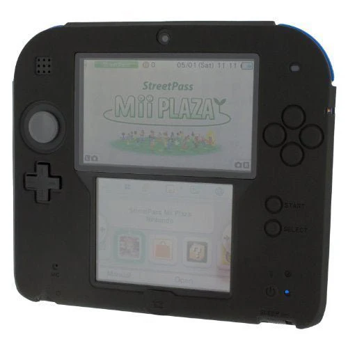 Protective cover for Nintendo 2DS console soft silicone gel rubber bumper case - Black | ZedLabz - Image 2